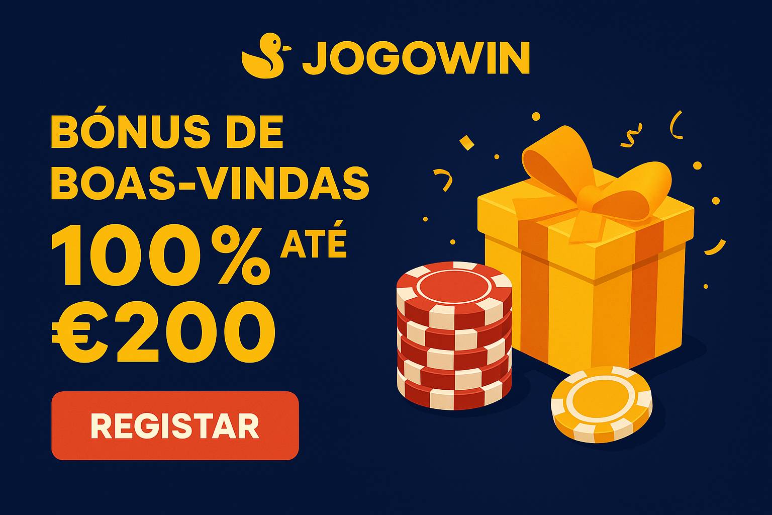 Criar uma nova Conta no plataforma JOGOWIN